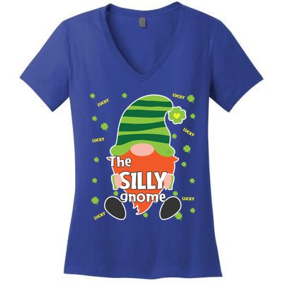 Funny St Patricks Day Silly Gnome Matching Gift Great Gift Women's V-Neck T-Shirt