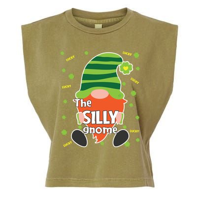 Funny St Patricks Day Silly Gnome Matching Gift Great Gift Garment-Dyed Women's Muscle Tee