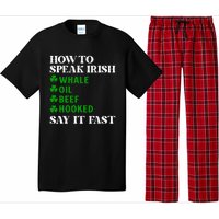 Funny St Patricks Day How To Speak Irish Say It Fast Pajama Set