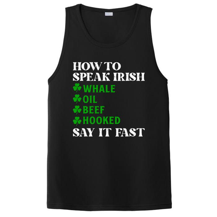 Funny St Patricks Day How To Speak Irish Say It Fast PosiCharge Competitor Tank