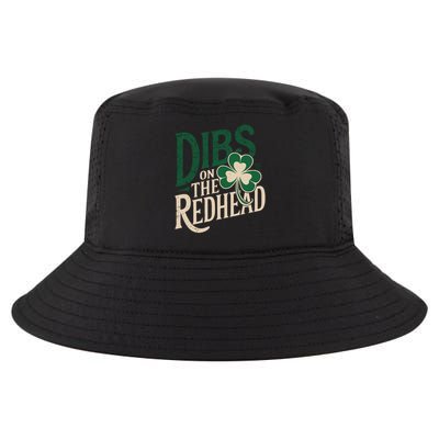 Funny St Patricks Day Irish Shamrock Dibs On The Redhead   Cool Comfort Performance Bucket Hat