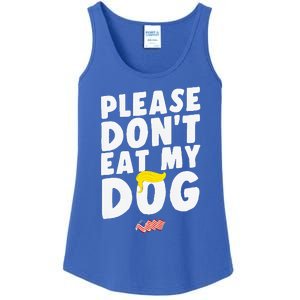 Funny Sayings Please DonT Eat My Dog Ladies Essential Tank