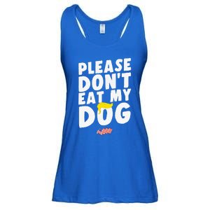 Funny Sayings Please DonT Eat My Dog Ladies Essential Flowy Tank