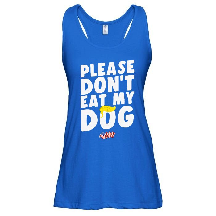 Funny Sayings Please DonT Eat My Dog Ladies Essential Flowy Tank