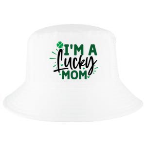 Funny St Patricks Day Quote Im A Lucky Mom Cool Comfort Performance Bucket Hat