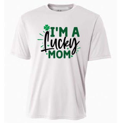 Funny St Patricks Day Quote Im A Lucky Mom Cooling Performance Crew T-Shirt