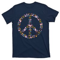 Floral Spring Peace Sign T-Shirt