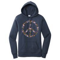 Floral Spring Peace Sign Women's Pullover Hoodie