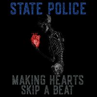 Funny State Police Making Hearts Skip Beat Skeleton Design Impact Tech Backpack