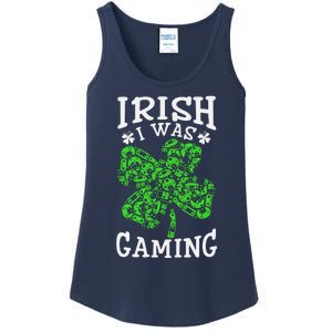 Funny St Patricks Day Funny Gamer Shamrock Video Games Lover Ladies Essential Tank