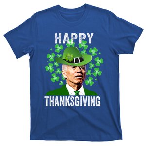 Funny St Patricks Day Joe Biden Confused Happy Thanksgiving Gift T-Shirt