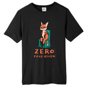 Funny Sarcastic Pun ZERO FOXS GIVEN, Tall Fusion ChromaSoft Performance T-Shirt