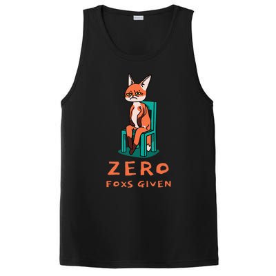 Funny Sarcastic Pun ZERO FOXS GIVEN, PosiCharge Competitor Tank