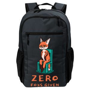 Funny Sarcastic Pun ZERO FOXS GIVEN, Daily Commute Backpack