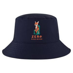 Funny Sarcastic Pun ZERO FOXS GIVEN, Cool Comfort Performance Bucket Hat