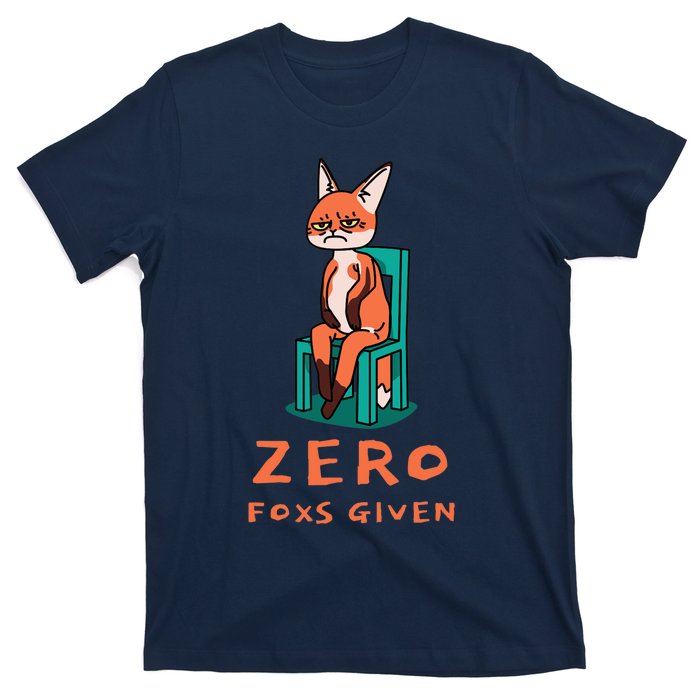 Funny Sarcastic Pun ZERO FOXS GIVEN, T-Shirt