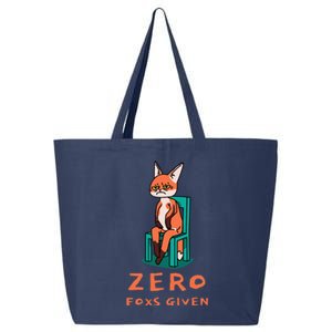 Funny Sarcastic Pun ZERO FOXS GIVEN, 25L Jumbo Tote