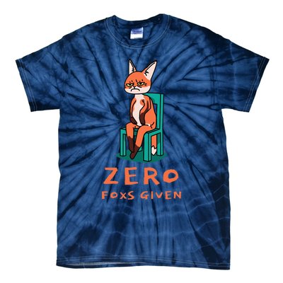 Funny Sarcastic Pun ZERO FOXS GIVEN, Tie-Dye T-Shirt