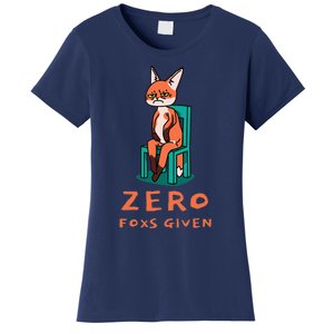 Funny Sarcastic Pun ZERO FOXS GIVEN, Women's T-Shirt