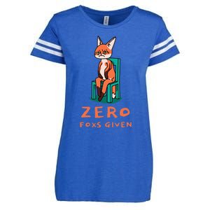 Funny Sarcastic Pun ZERO FOXS GIVEN, Enza Ladies Jersey Football T-Shirt