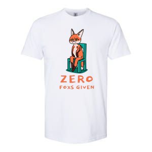 Funny Sarcastic Pun ZERO FOXS GIVEN, Softstyle CVC T-Shirt