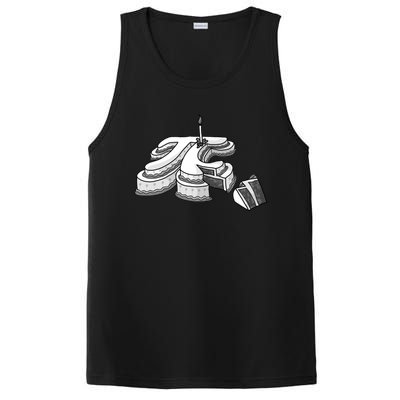 Funny Slice Pi Day Gift Cool Math Teacher Cake Gift PosiCharge Competitor Tank