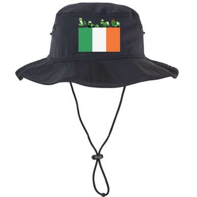 Funny Saint Patrick's Day Excavator Construction Workers Legacy Cool Fit Booney Bucket Hat