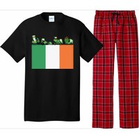 Funny Saint Patrick's Day Excavator Construction Workers Pajama Set