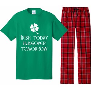 Funny St Patricks Day Irish Today Hungover Tomorrow Pajama Set