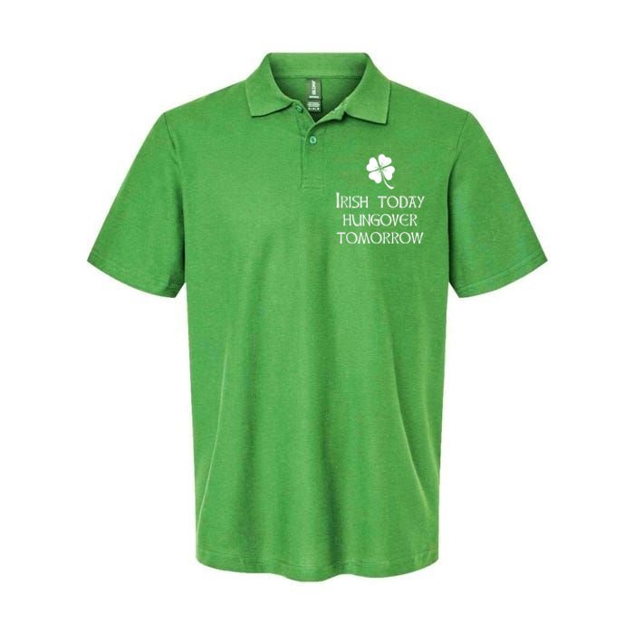 Funny St Patricks Day Irish Today Hungover Tomorrow Softstyle Adult Sport Polo