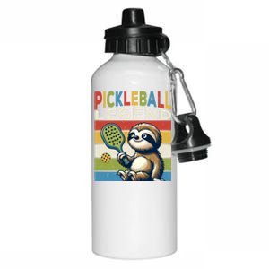 Funny Sloth Pickleball Legend Pickleball Gift Aluminum Water Bottle