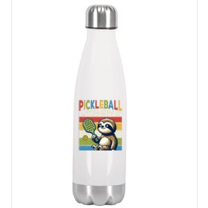 Funny Sloth Pickleball Legend Pickleball Gift Stainless Steel Insulated Water Bottle