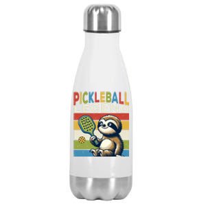 Funny Sloth Pickleball Legend Pickleball Gift Stainless Steel Insulated Water Bottle