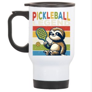 Funny Sloth Pickleball Legend Pickleball Gift Stainless Steel Travel Mug