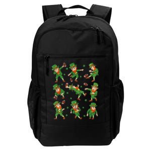 funny St Patricks Day Leprechaun Football Player Clover Daily Commute Backpack