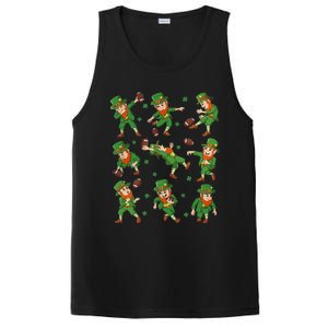 funny St Patricks Day Leprechaun Football Player Clover PosiCharge Competitor Tank