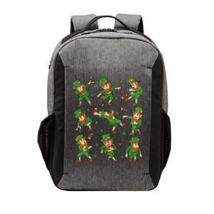 funny St Patricks Day Leprechaun Football Player Clover Vector Backpack