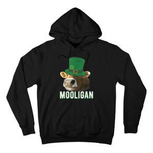 Funny St Patricks Day Hooligan Mooligan Cow St Paddy Party Tall Hoodie