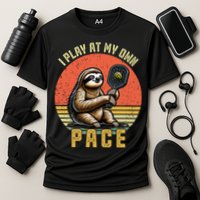 Funny Sloth Pickleball Player And Paddleball Gift Performance Shirt