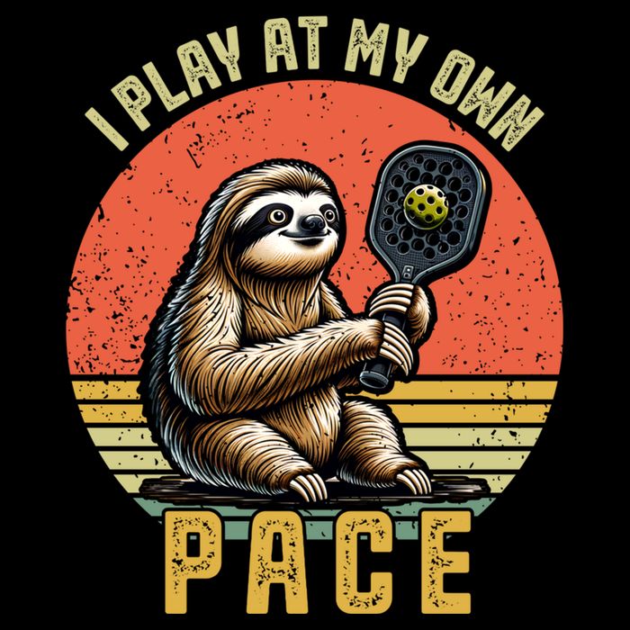 Funny Sloth Pickleball Player And Paddleball Gift Impact Tech Backpack