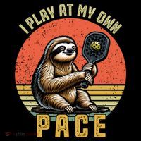 Funny Sloth Pickleball Player And Paddleball Gift Youth Performance Sprint T-Shirt