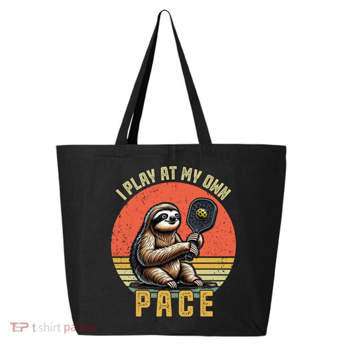 Funny Sloth Pickleball Player And Paddleball Gift 25L Jumbo Tote