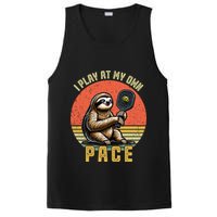 Funny Sloth Pickleball Player And Paddleball Gift PosiCharge Competitor Tank