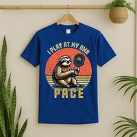 Funny Sloth Pickleball Player And Paddleball Gift T-Shirt