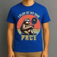Funny Sloth Pickleball Player And Paddleball Gift T-Shirt