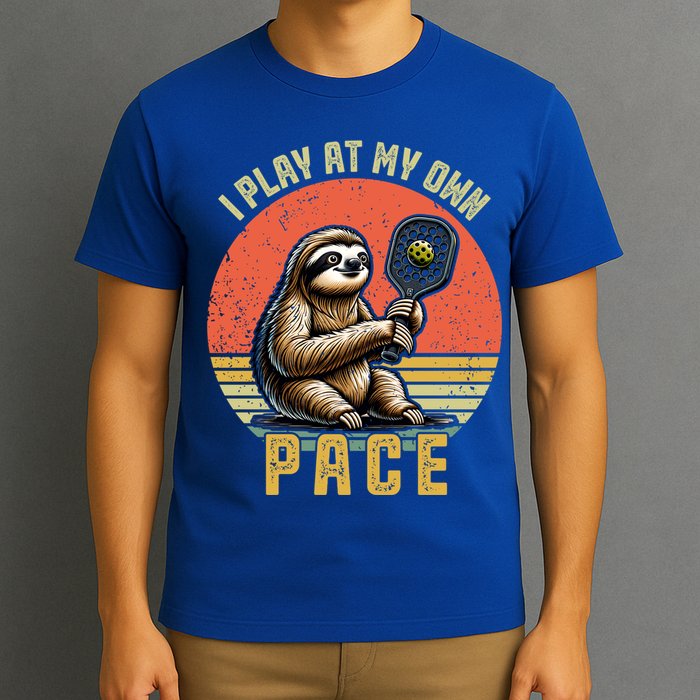 Funny Sloth Pickleball Player And Paddleball Gift T-Shirt