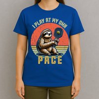 Funny Sloth Pickleball Player And Paddleball Gift T-Shirt