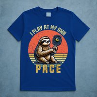 Funny Sloth Pickleball Player And Paddleball Gift T-Shirt