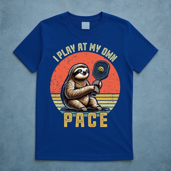 Funny Sloth Pickleball Player And Paddleball Gift T-Shirt