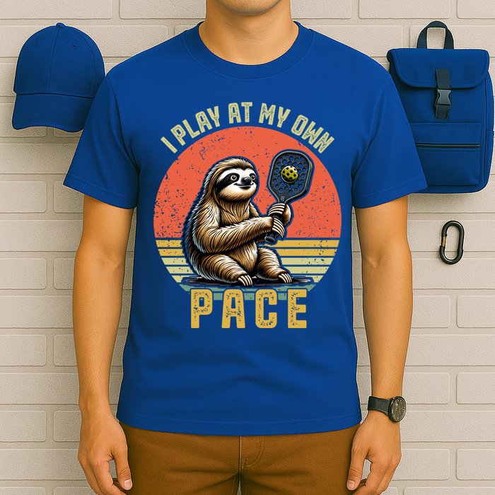 Funny Sloth Pickleball Player And Paddleball Gift T-Shirt